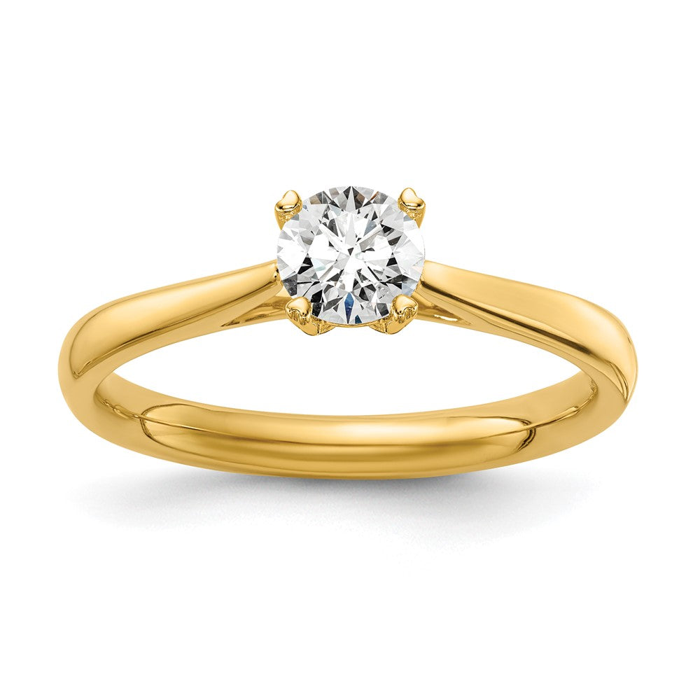 14K Gelbgold True Origin 0,33 ct. Labor gezüchteter Diamant VS/SI+ G+ Rund Solitär Verlobungsring