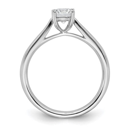 True Origin 14K Weißgold Solitär-Verlobungsring mit 0,5 ct. Labordiamant VS/SI+ G+ im Rundschliff