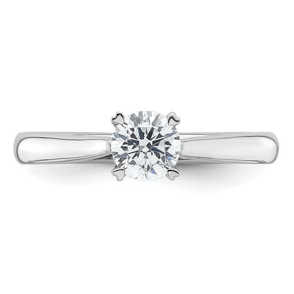 True Origin 14K Weißgold Solitär-Verlobungsring mit 0,5 ct. Labordiamant VS/SI+ G+ im Rundschliff