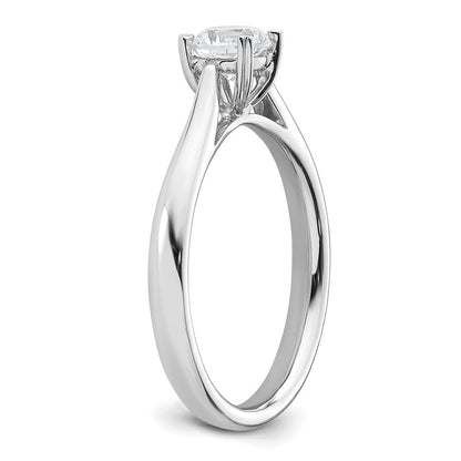 True Origin 14K Weißgold Solitär-Verlobungsring mit 0,5 ct. Labordiamant VS/SI+ G+ im Rundschliff