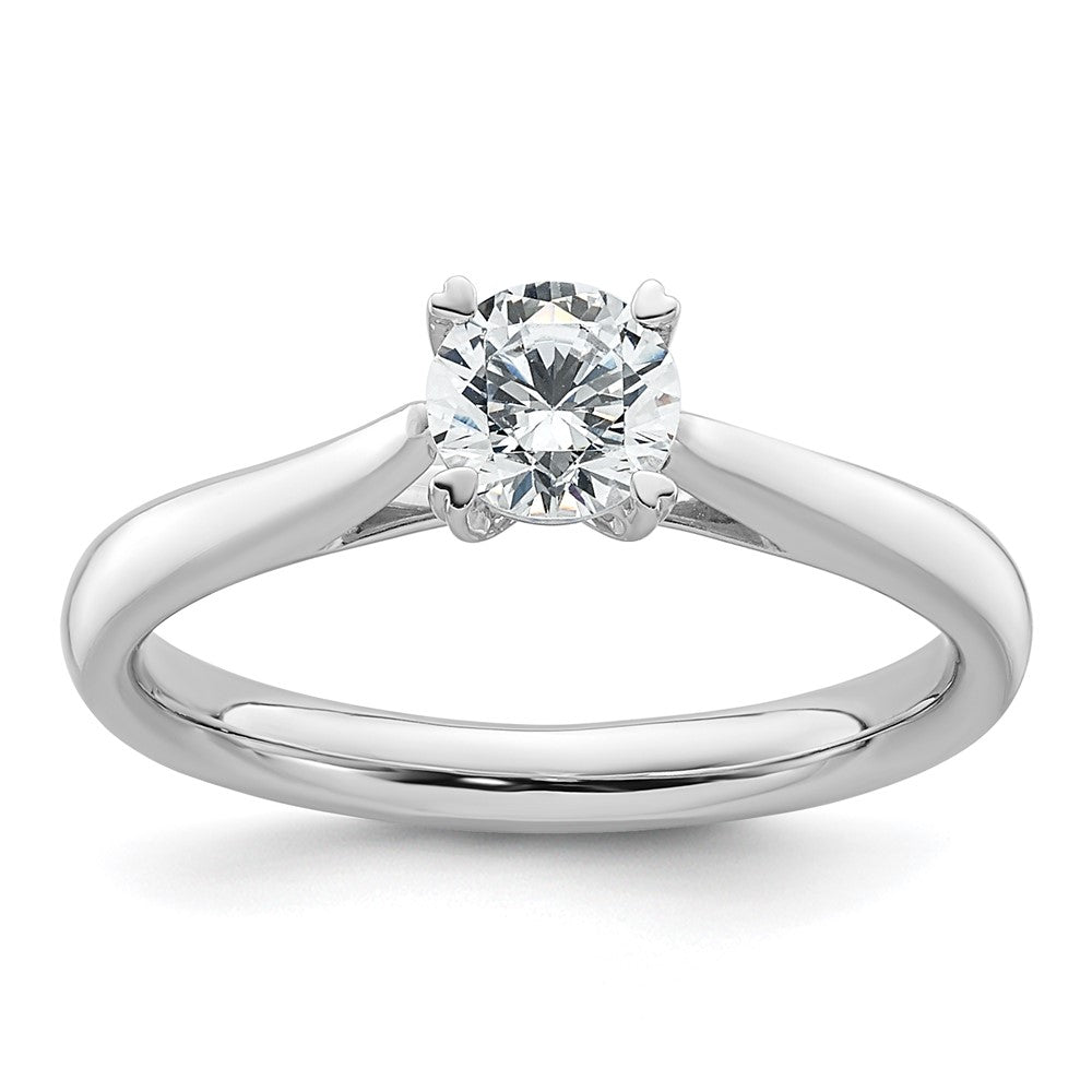 True Origin 14K Weißgold Solitär-Verlobungsring mit 0,5 ct. Labordiamant VS/SI+ G+ im Rundschliff