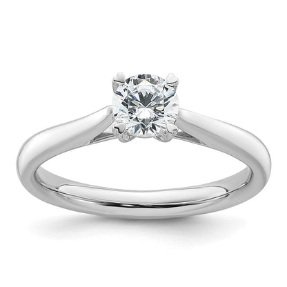 True Origin 14K Weißgold 1/2 Karat Im Labor Gezüchtet Diamant Vs+ F+ Komplett Rund Solitär Ring
