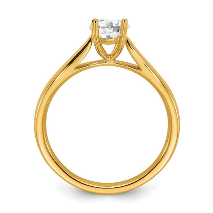 14K Gelbgold True Origin 0,5 ct. im Labor gezüchteter Diamant VS/SI+ G+ Rund Solitär Verlobungsring