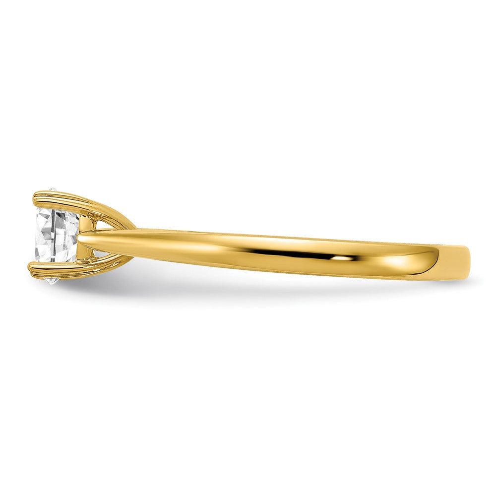 14K Gelbgold True Origin 0,5 ct. im Labor gezüchteter Diamant VS/SI+ G+ Rund Solitär Verlobungsring