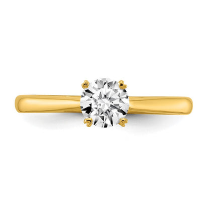 14K Gelbgold True Origin 0,5 ct. im Labor gezüchteter Diamant VS/SI+ G+ Rund Solitär Verlobungsring