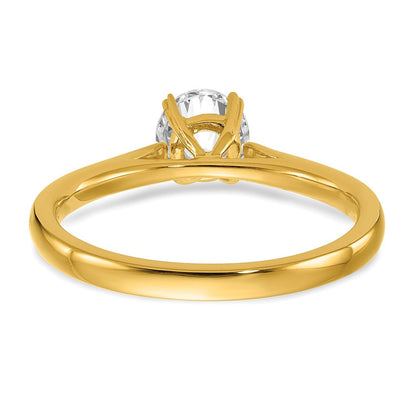 14K Gelbgold True Origin 0,5 ct. im Labor gezüchteter Diamant VS/SI+ G+ Rund Solitär Verlobungsring