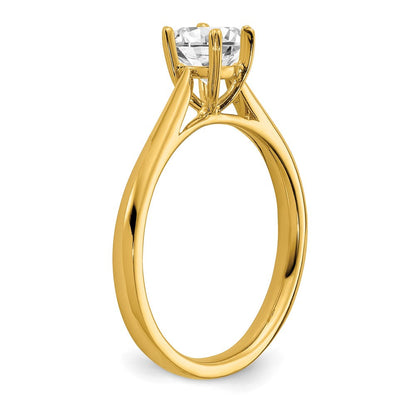 14K Gelbgold True Origin 0,5 ct. im Labor gezüchteter Diamant VS/SI+ G+ Rund Solitär Verlobungsring