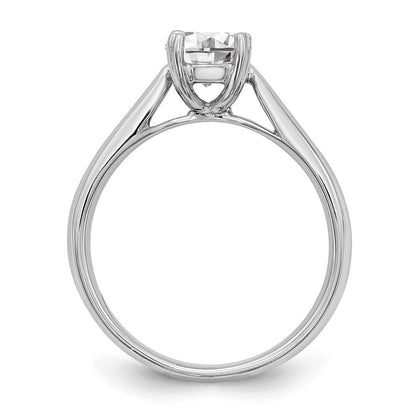 True Origin 14K Weißgold 0,75 ct. zertifizierter, im Labor gezüchteter Diamant VS/SI+ G+ Rund Solitär Verlobungsring