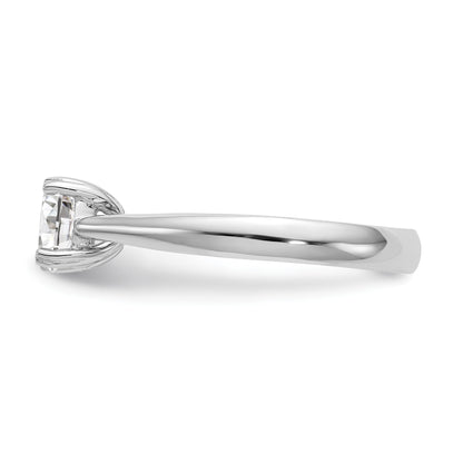 True Origin 14K Weißgold 0,75 ct. zertifizierter, im Labor gezüchteter Diamant VS/SI+ G+ Rund Solitär Verlobungsring