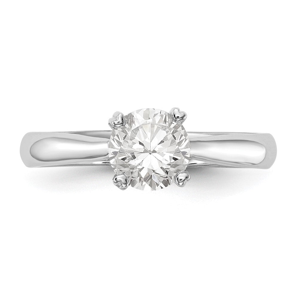 True Origin 14K Weißgold 1 ct. zertifizierter, im Labor gezüchteter Diamant VS/SI+ G+ Rund Solitär-Verlobungsring