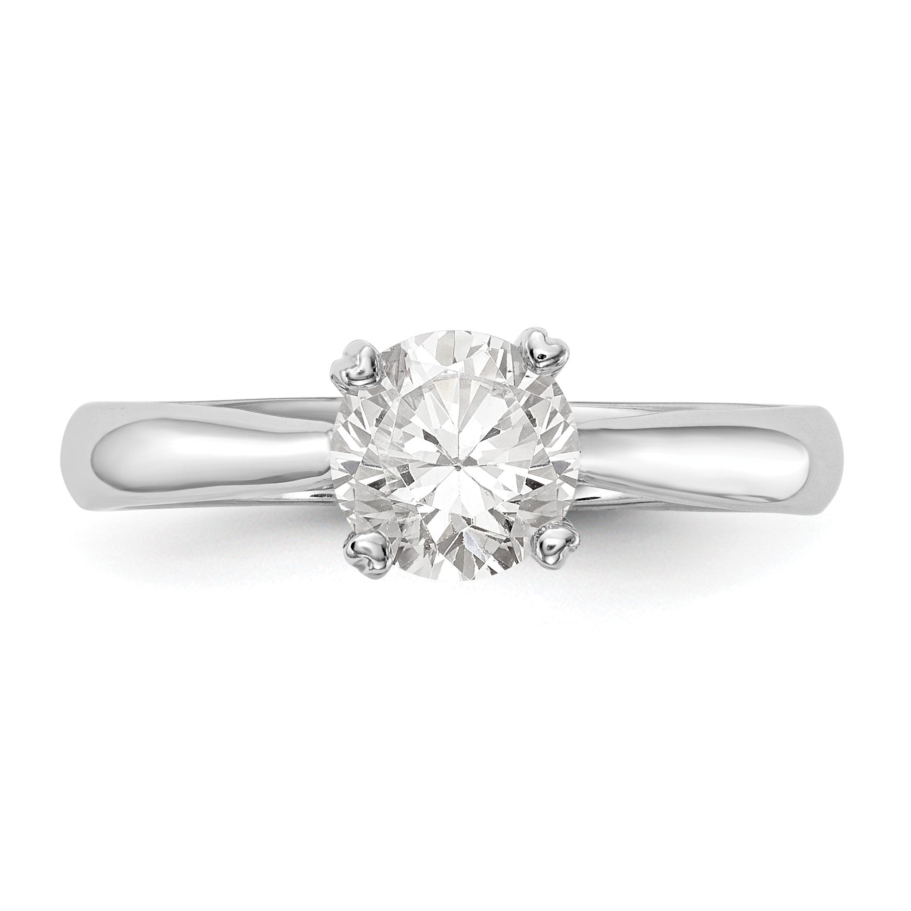 True Origin 14K Weißgold 0,75 ct. zertifizierter, im Labor gezüchteter Diamant VS/SI+ G+ Rund Solitär Verlobungsring