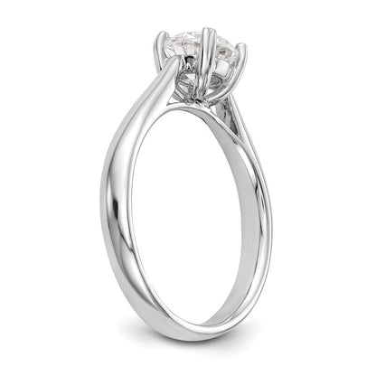 True Origin 14K Weißgold 1 ct. zertifizierter, im Labor gezüchteter Diamant VS/SI+ G+ Rund Solitär-Verlobungsring