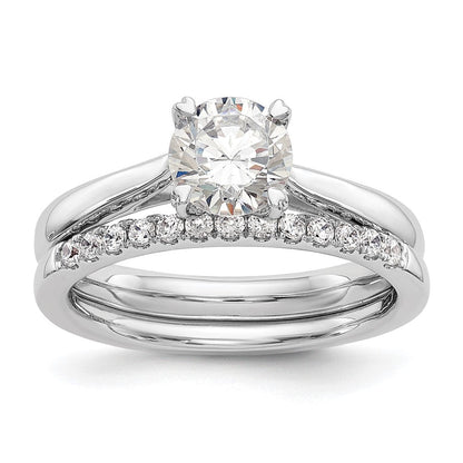 True Origin 14K Weißgold 1 ct. im Labor gezüchteter Diamant VS/SI+ G+ Rund Solitär Verlobungsring