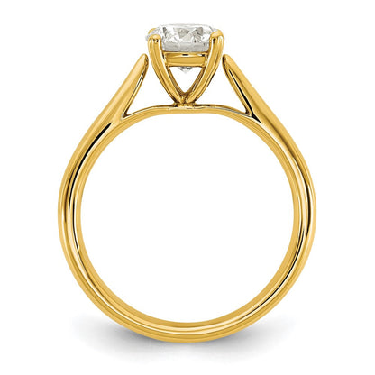 14K Gelbgold True Origin 1 ct. Labor gezüchteter Diamant VS/SI+ G+ Rund Solitär Verlobungsring