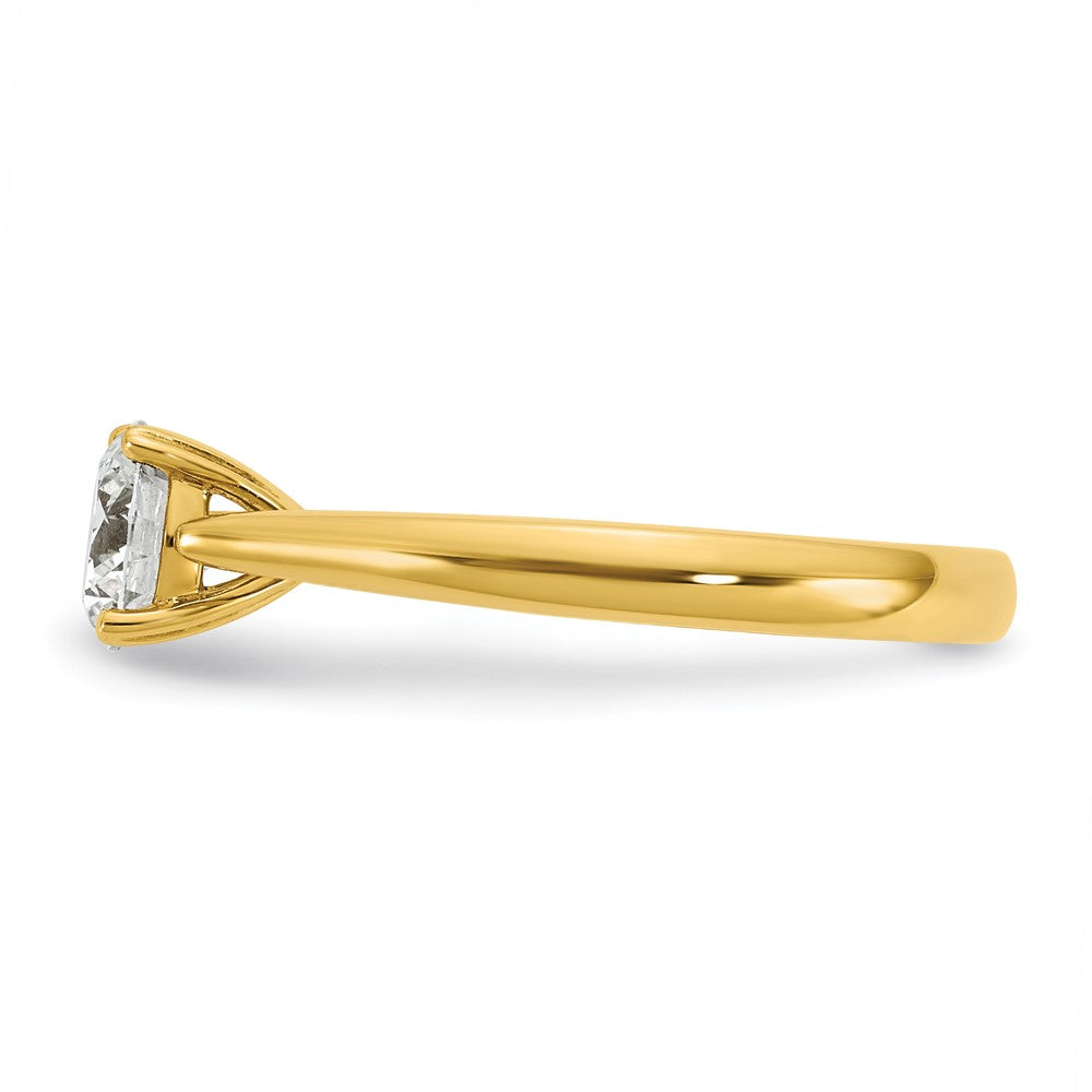 14K Gelbgold True Origin 1 ct. Labor gezüchteter Diamant VS/SI+ G+ Rund Solitär Verlobungsring