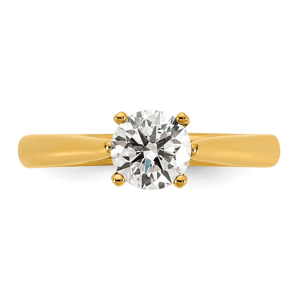 14K Gelbgold True Origin 1 ct. Labor gezüchteter Diamant VS/SI+ G+ Rund Solitär Verlobungsring