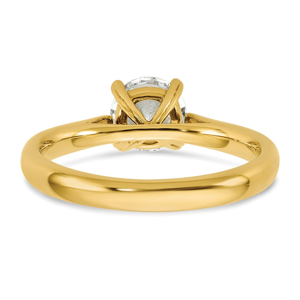 14K Gelbgold True Origin 1 ct. Labor gezüchteter Diamant VS/SI+ G+ Rund Solitär Verlobungsring