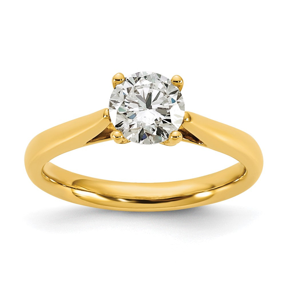 14K Gelbgold True Origin 1 ct. Labor gezüchteter Diamant VS/SI+ G+ Rund Solitär Verlobungsring