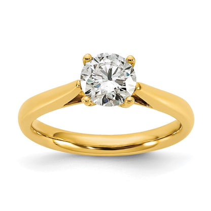 14K Gelbgold True Origin 1 ct. Labor gezüchteter Diamant VS/SI+ G+ Rund Solitär Verlobungsring