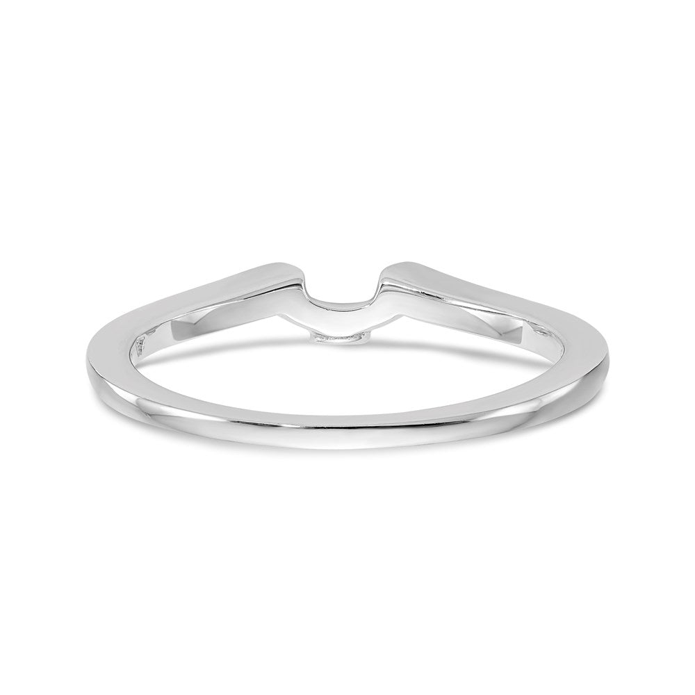 14K Weißgold Ehering mit natürlichem Diamant