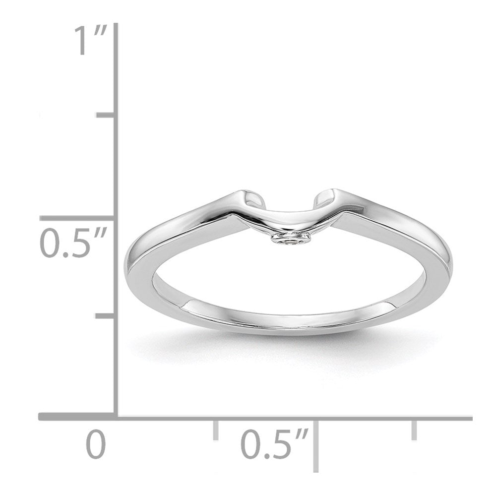 14K Weißgold Ehering mit natürlichem Diamant