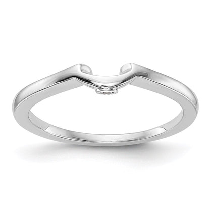 14K Weißgold Ehering mit natürlichem Diamant