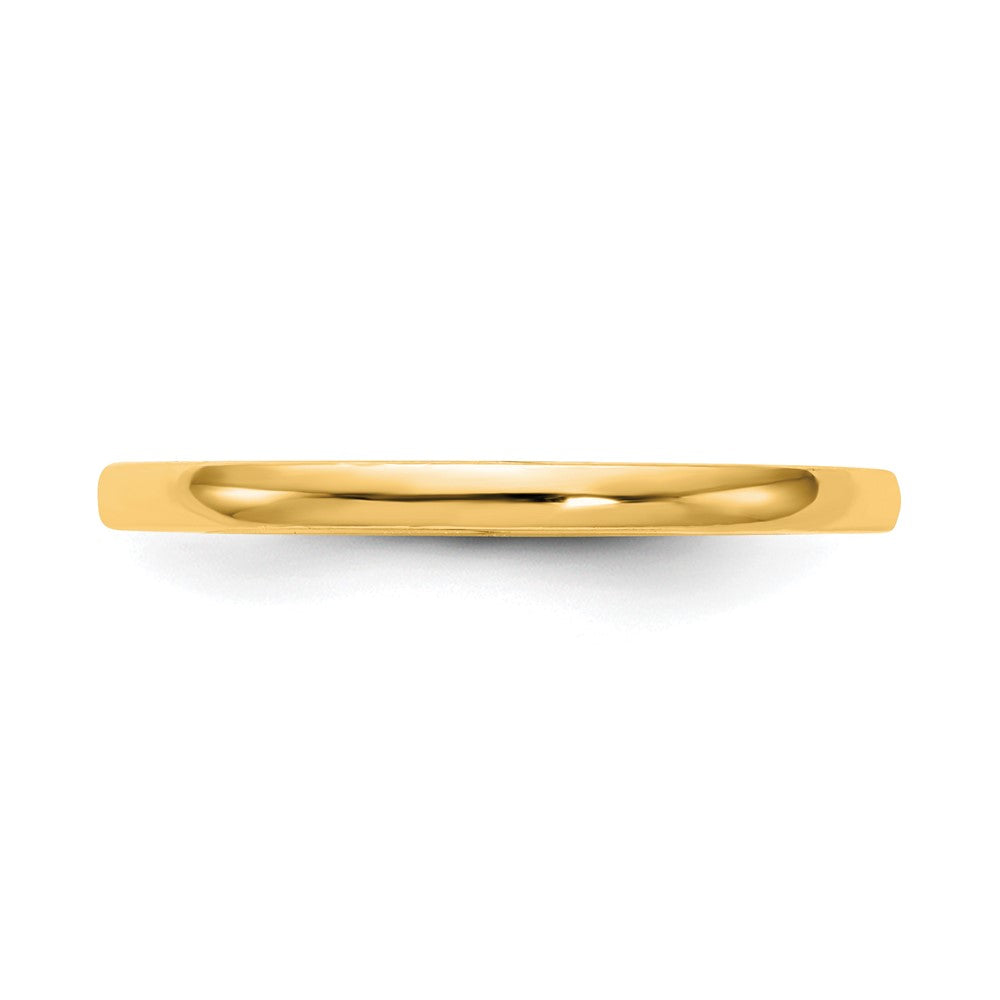 14K Gelbgold Poliert Ehering Ring