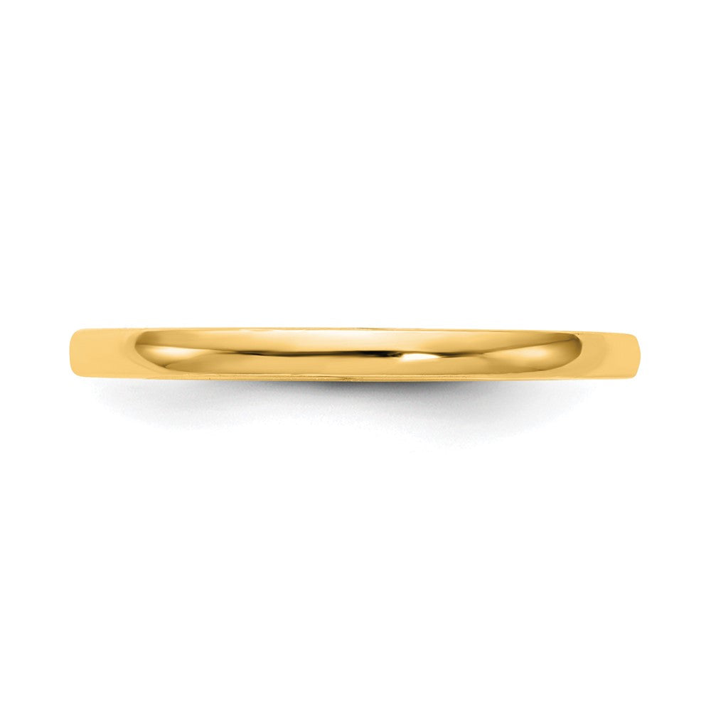 14K Gelbgold Poliert Ehering Ring