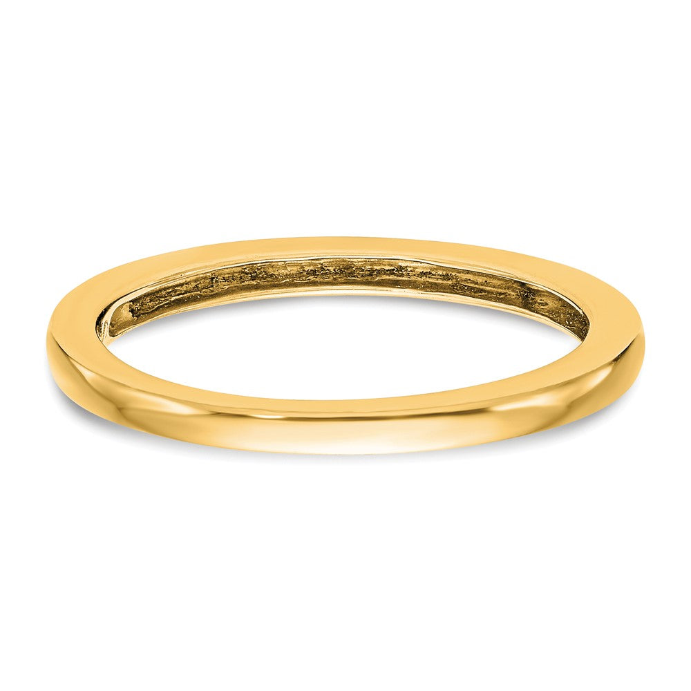14K Gelbgold Poliert Ehering Ring