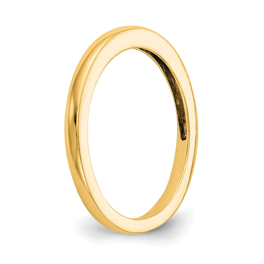 14K Gelbgold Poliert Ehering Ring