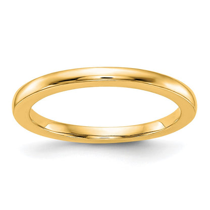 14K Gelbgold Poliert Ehering Ring