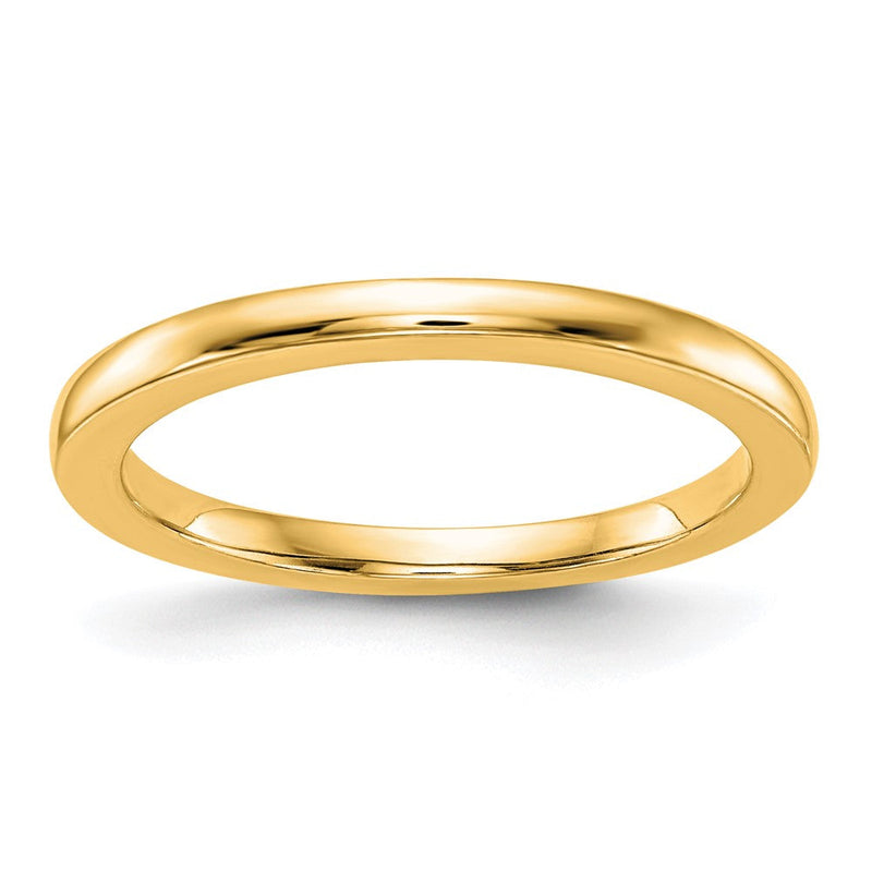 14K Gelbgold Poliert Ehering Ring