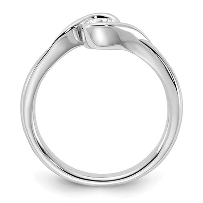 14K Weißgold Verlobungsring mit 0,25 ct. im Rundschliff, Labordiamant (Laborgezüchteter Diamant) Solitär, VS/SI+ G+