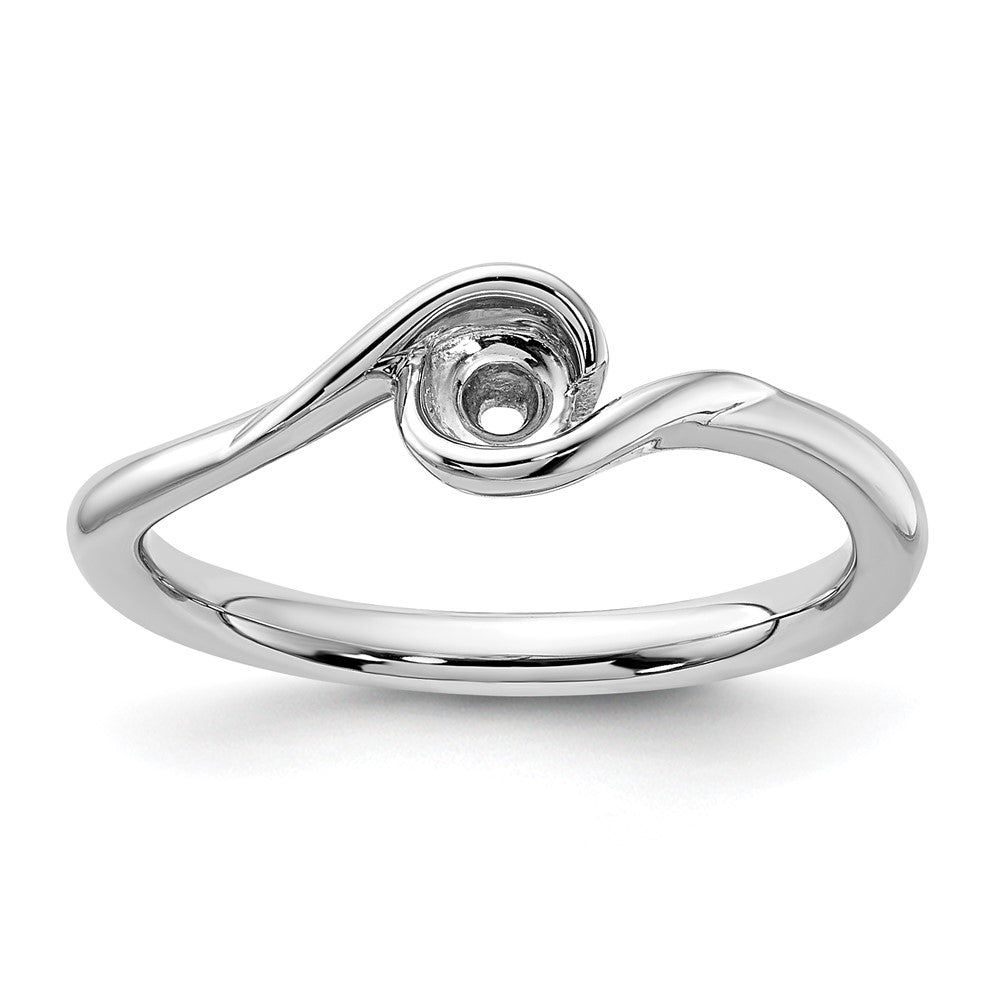 14K Weißgold Verlobungsring mit 0,25 ct. im Rundschliff, Labordiamant (Laborgezüchteter Diamant) Solitär, VS/SI+ G+