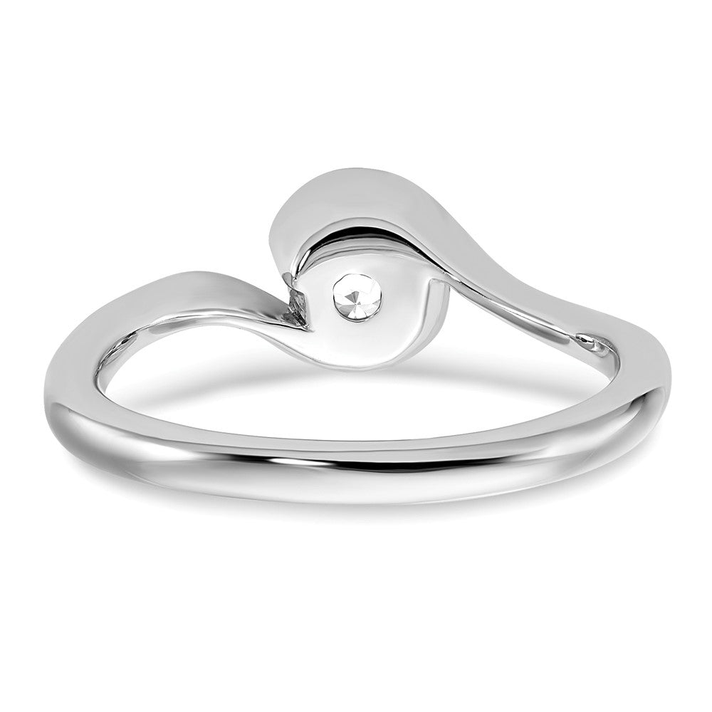 14K Weißgold Verlobungsring mit 0,5 ct. Labor-gezüchtetem Diamant, VS/SI+ G+, rund, Solitär