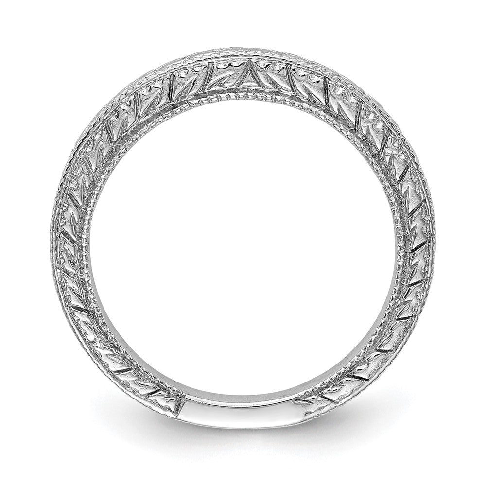 14K Weißgold Geätzt Ehering