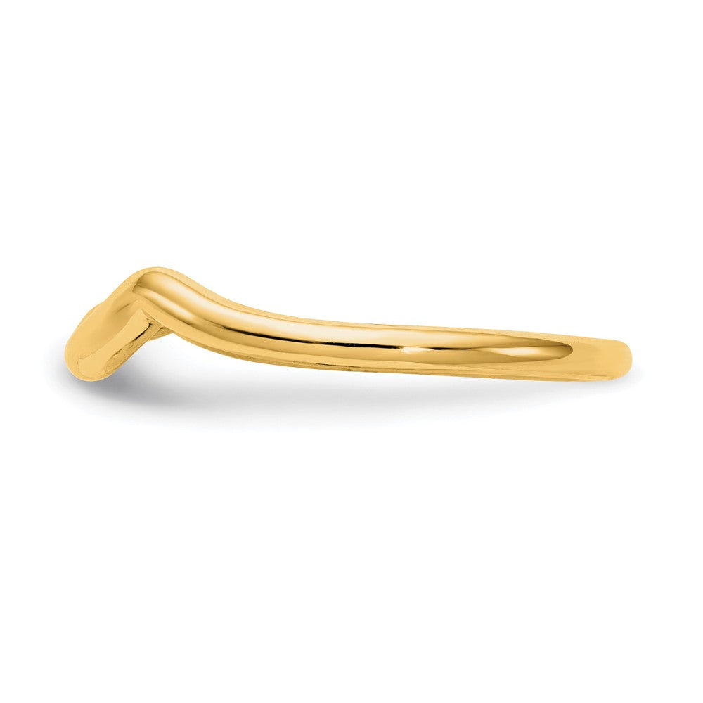 14K Gelbgold Poliert Contour Ehering