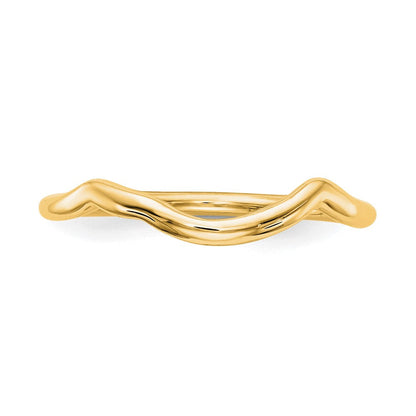 14K Gelbgold Poliert Contour Ehering