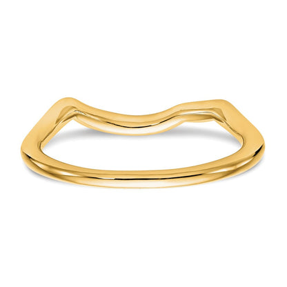 14K Gelbgold Poliert Contour Ehering