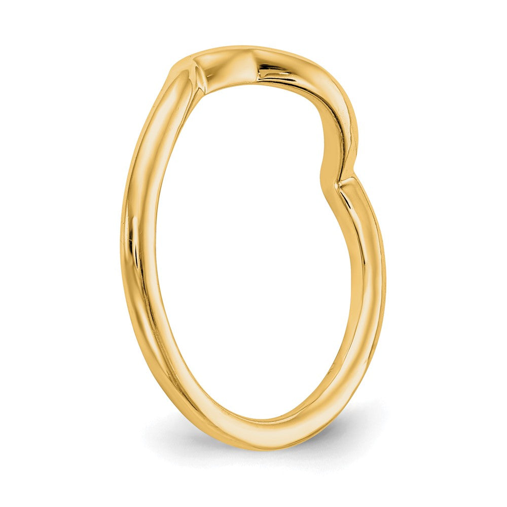 14K Gelbgold Poliert Contour Ehering