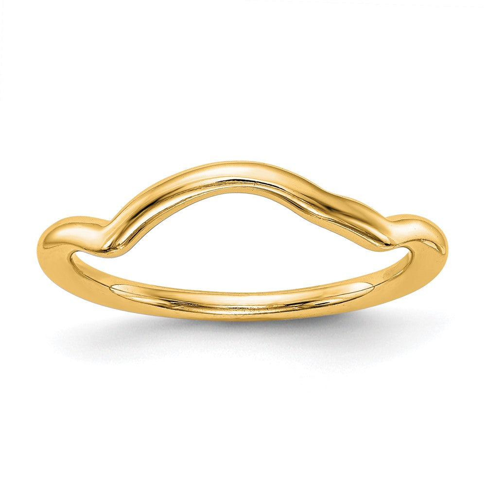 14K Gelbgold Poliert Contour Ehering