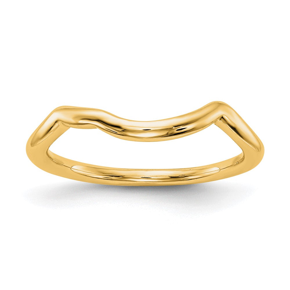 14K Gelbgold Poliert Contour Ehering