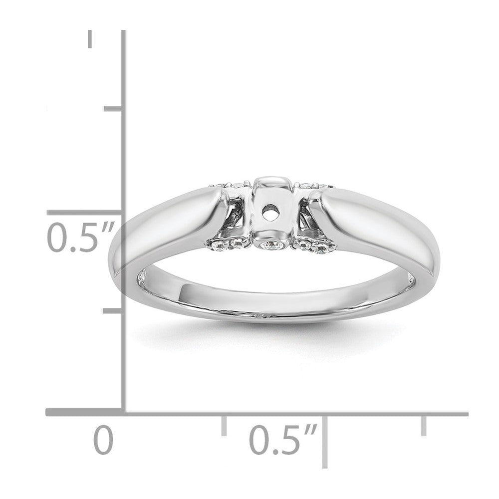 14K Weißgold Stift Set Synthetisch Diamant Verlobungsring