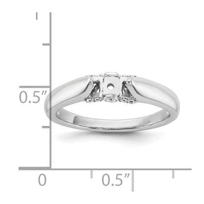 14K Weißgold Stift Set Synthetisch Diamant Verlobungsring