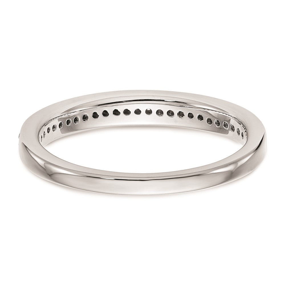 14K Weißgold Ehering mit natürlichen Diamanten