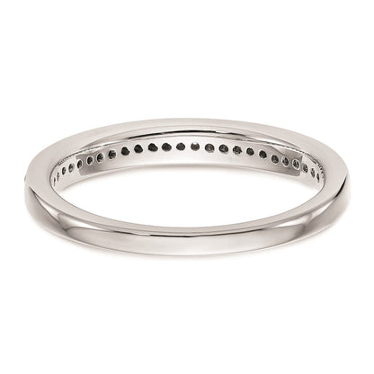14K Weißgold Ehering mit natürlichen Diamanten