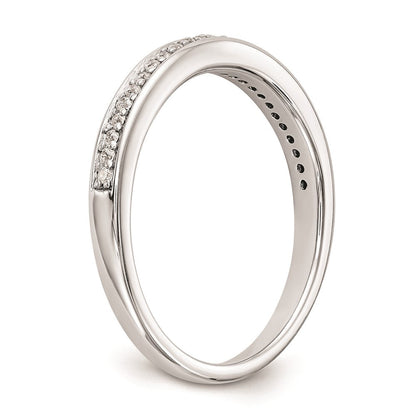 14K Weißgold Ehering mit natürlichen Diamanten