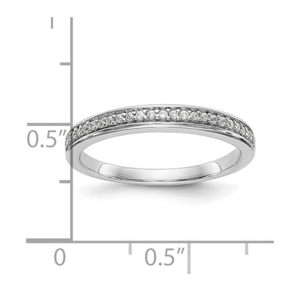14K Weißgold Ehering mit natürlichen Diamanten
