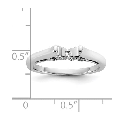 14K Weißgold Stift Set Synthetisch Diamant Verlobungsring