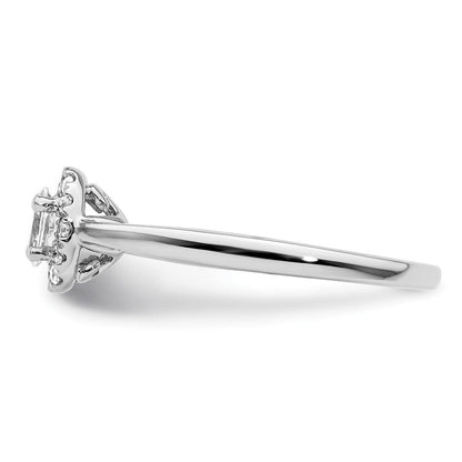 14K Weißgold Oval Heiligenschein Synthetisch Diamant Verlobungsring